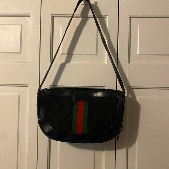 GUCCI BLACK,SHERRY WEB LINE BAG - Picture 4 of 16